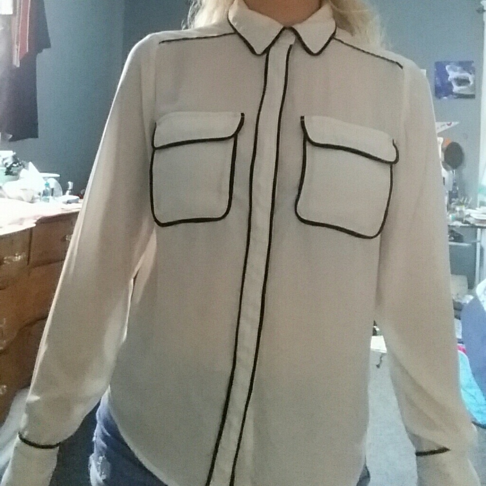Philosophy Sheer Button Down